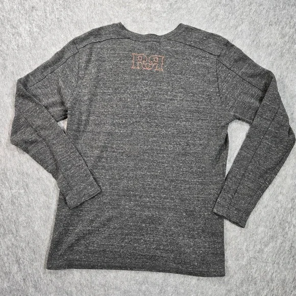 Rock Revival Shirt Mens Large Gray Long Sleeve Thermal Logo Made USA - Picture 3 of 9